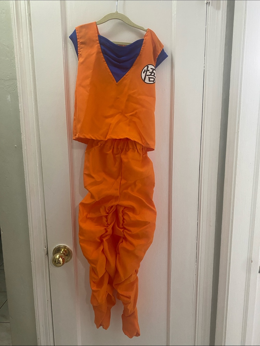 Dragon Ball Z Goku Costume Boy Medium Orange Anime Cosplay